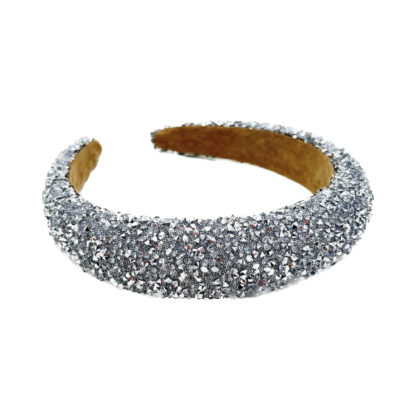 Silver Stone Tiara Headband