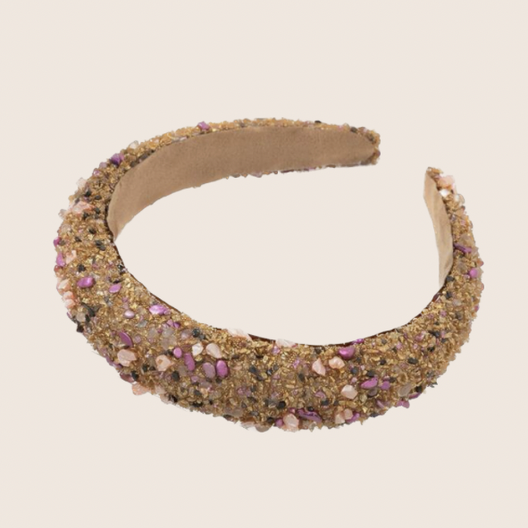 Gold Stones Tiara Headband