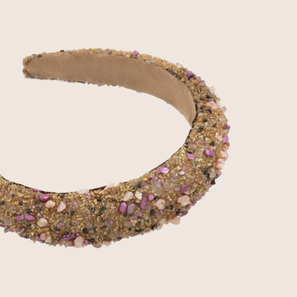 Gold Stones Tiara Headband