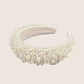 White Pearls Tiara Headband