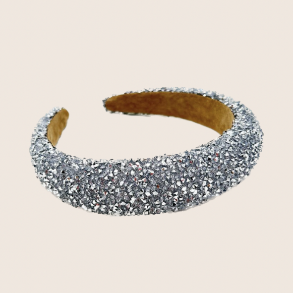 Silver Stone Tiara Headband